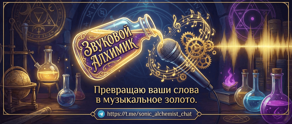 Звуковой Алхимик - AI Telegram бот, который создаёт персонализированные песни из ваших идей и эмоций
